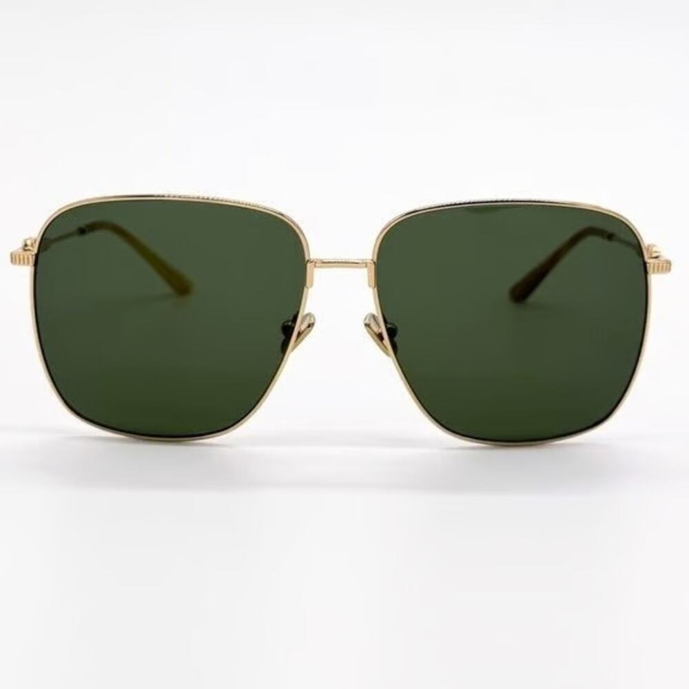 New! Valentino VLS 171A, Gold Frame With Green Lenses Sunglasses, Authentic - Picture 2 of 10